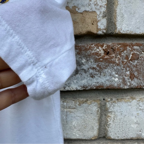 Johnny Was White Cotton Embroidered Shirt - Picture 5 of 8